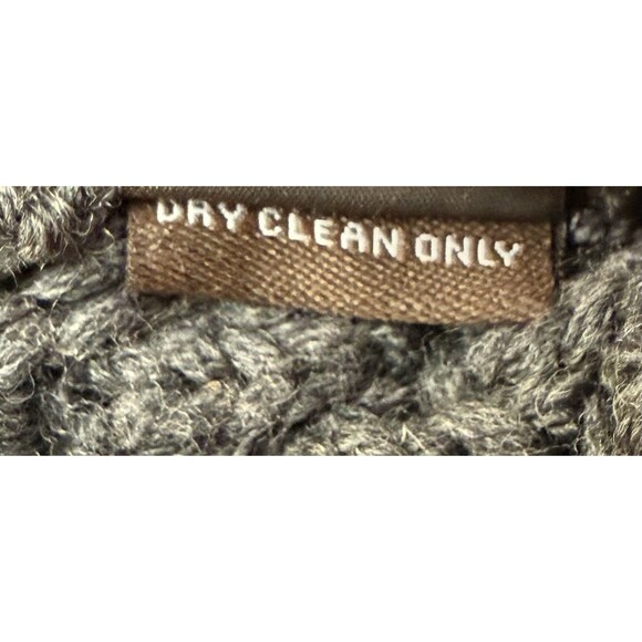 J.McLaughlin Merino Wool Gray Knit Cardigan Sweater L Toggle Closure Minimalist - Picture 6 of 8